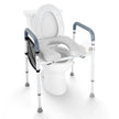 VEVOR Raised Toilet Seat, 7-Position Height Adjustment 19.3