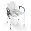 VEVOR Raised Toilet Seat, 7-Position Height Adjustment 19.3