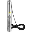 VEVOR Deep Well Submersible Pump, 0.5HP/370W 230V/60Hz, 28GPM 167 ft Head, with 33 ft Electric Cord, 4 inch Stainless Steel Water Pumps for Industrial, Irrigation and Home Use, IP68 Waterproof Grade