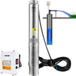 VEVOR Deep Well Submersible Pump Stainless Steel Water Pump 2HP 230V 37GPM 427ft