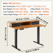 VEVOR Height Adjustable Desk, 47.2