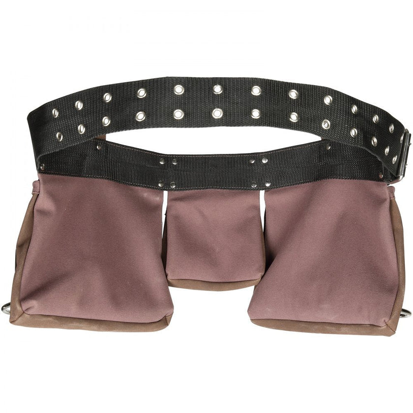 VEVOR Tool Belt, 13 Pockets, Adjusts from 29 Inches to 54 Inches, Leather Heavy Duty Tool Pouch Bag with Dual Hammer Loops, Tool Bag for Electrician, Carpenter, Handyman, Construction, Framer, Brown