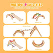 VEVOR Pikler Triangle Set 5in1 Montessori Climbing Toys Toddlers Large Colorful