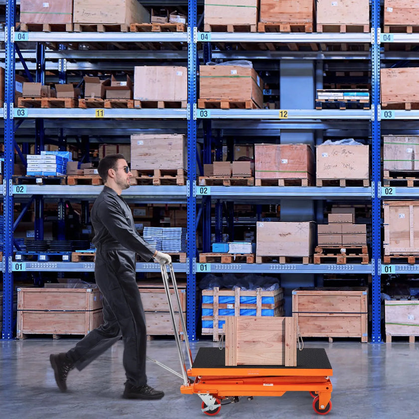 VEVOR Hydraulic Lift Table Cart, 330lbs Capacity 50
