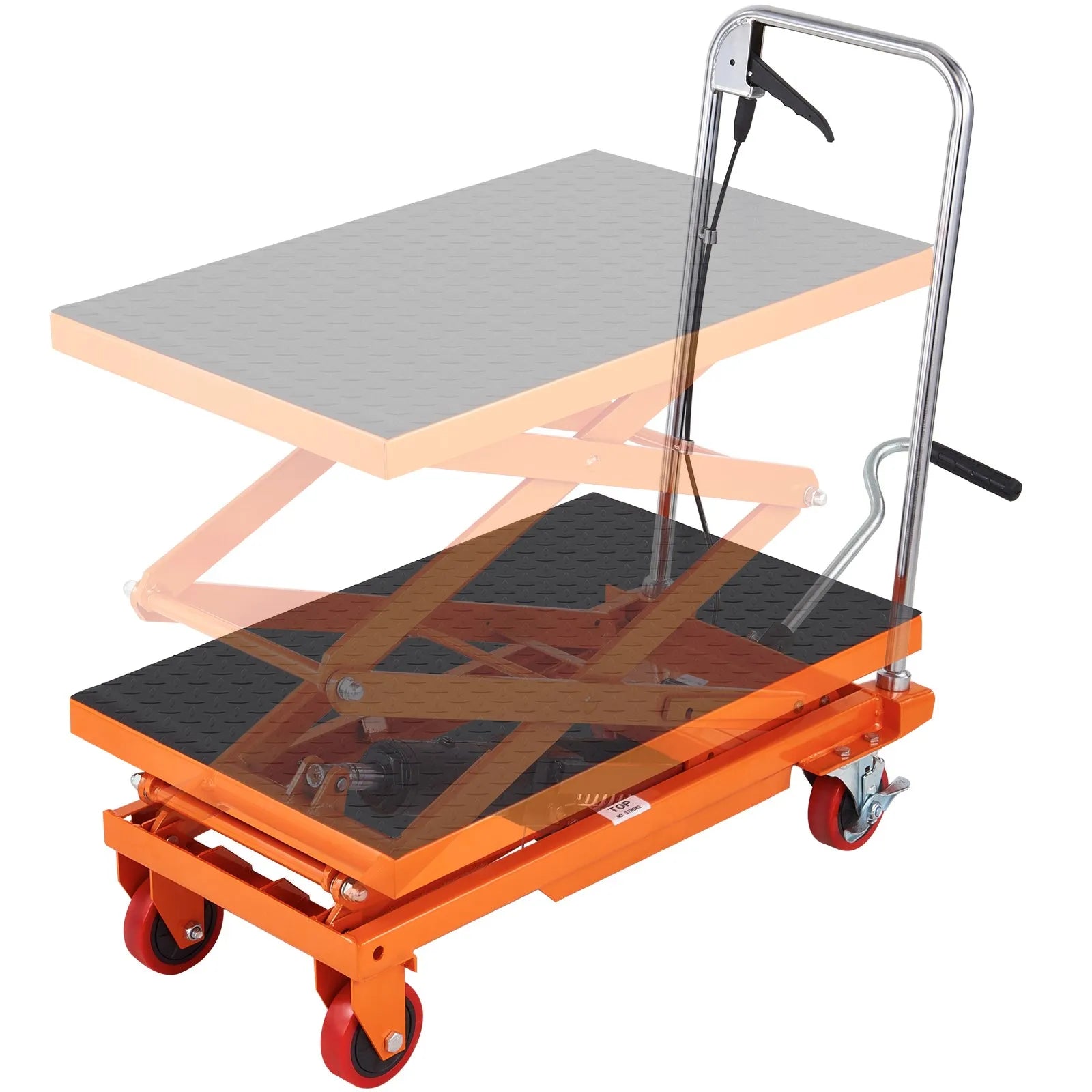 VEVOR Hydraulic Lift Table Cart, 330lbs Capacity 50