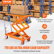 VEVOR Hydraulic Lift Table Cart, 770lbs Capacity 59