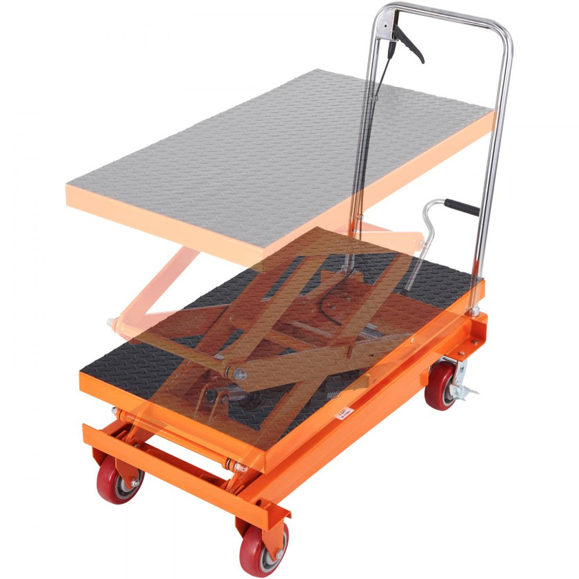 VEVOR Hydraulic Lift Table Cart, 770lbs Capacity 59