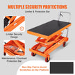 VEVOR Hydraulic Lift Table Cart, 1760lbs Capacity 59