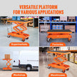 VEVOR Hydraulic Lift Table Cart, 1760lbs Capacity 59