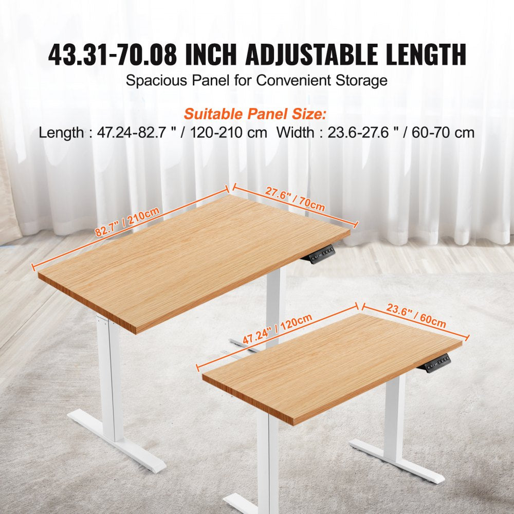 VEVOR Standing Desk Frame Dual Motor, Adjustable 26