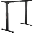 VEVOR Standing Desk Frame, Adjustable 27.6-46.1 inch Height & 35.4-53.2 inch Length Electric Stand Up Computer Desk Legs, Ergonomic DIY Workstation Base for Home and Office (Black Frame Only)
