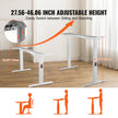 VEVOR Standing Desk Frame Dual Motor, Adjustable 27.6
