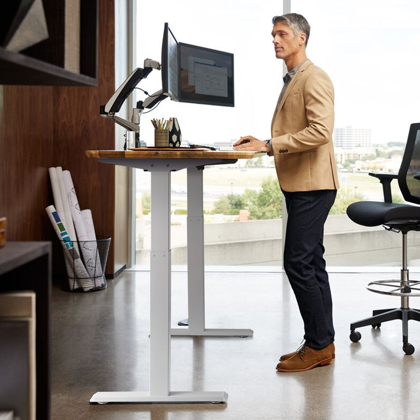 VEVOR Standing Desk Frame Dual Motor, Adjustable 27.6