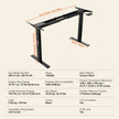 VEVOR Standing Desk Frame Dual Motor, Adjustable 27.6