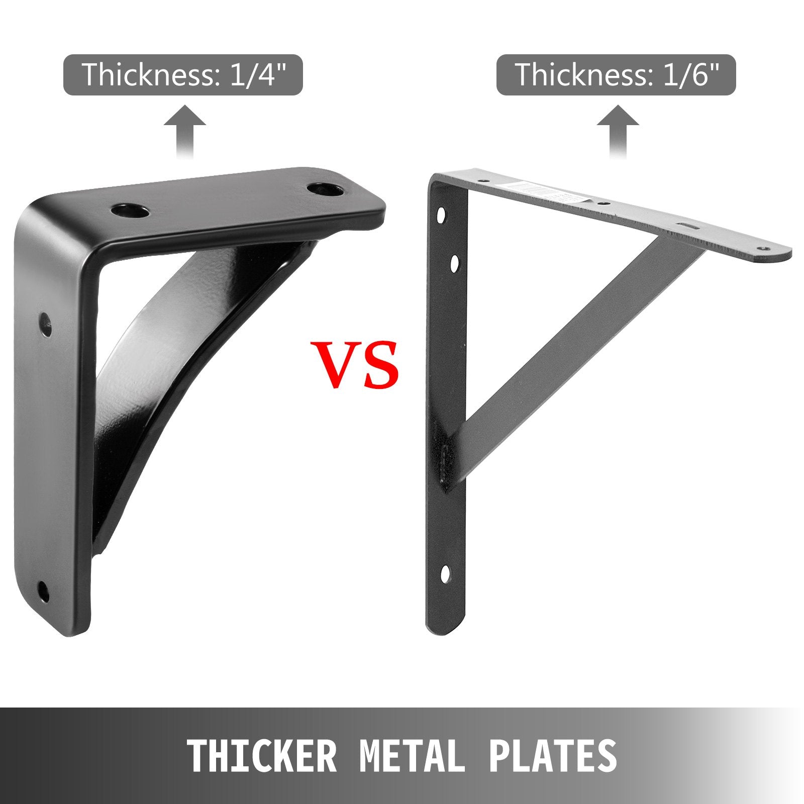 Heavy Duty Shelf Brackets Floating Shelf Bracket 4x5x1.5