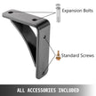 Heavy Duty Shelf Brackets Floating Shelf Bracket 4x5x1.5