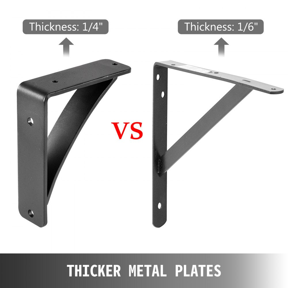 Heavy Duty Shelf Brackets, Floating Shelf Bracket 7x6x2