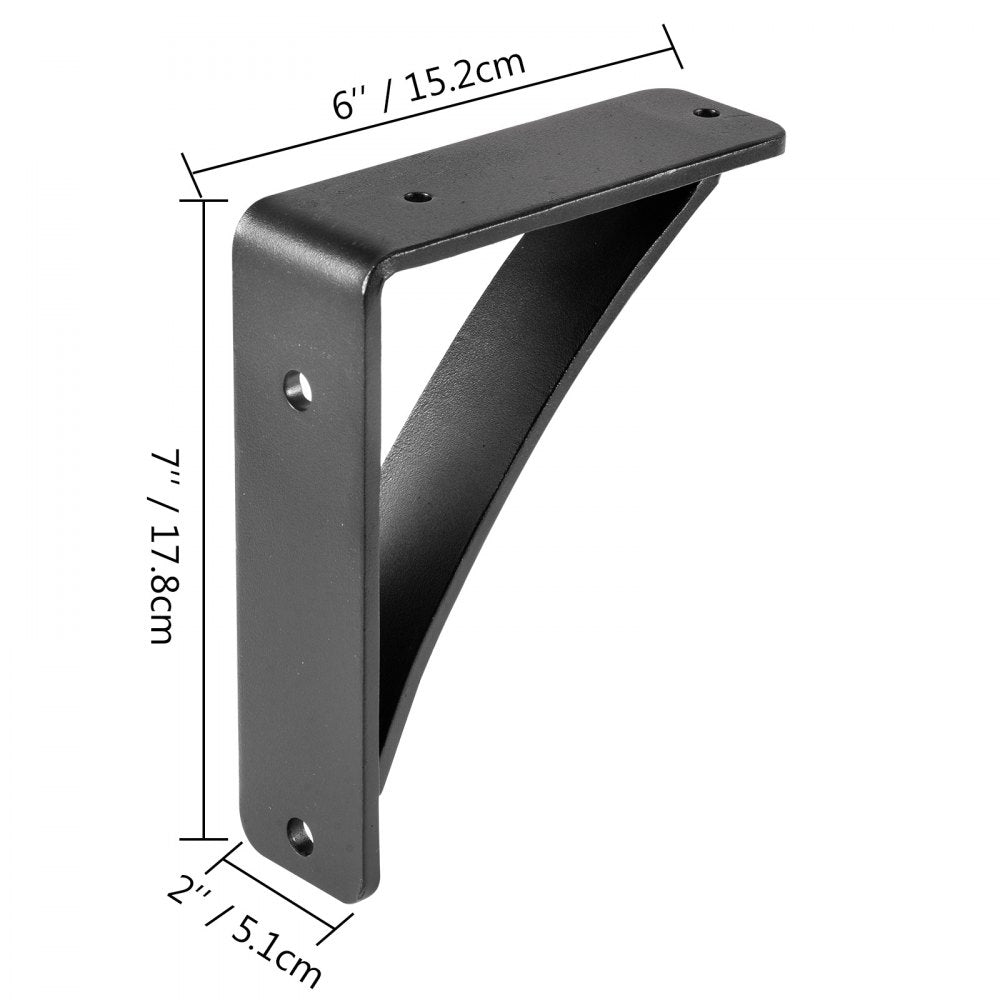 Heavy Duty Shelf Brackets, Floating Shelf Bracket 7x6x2
