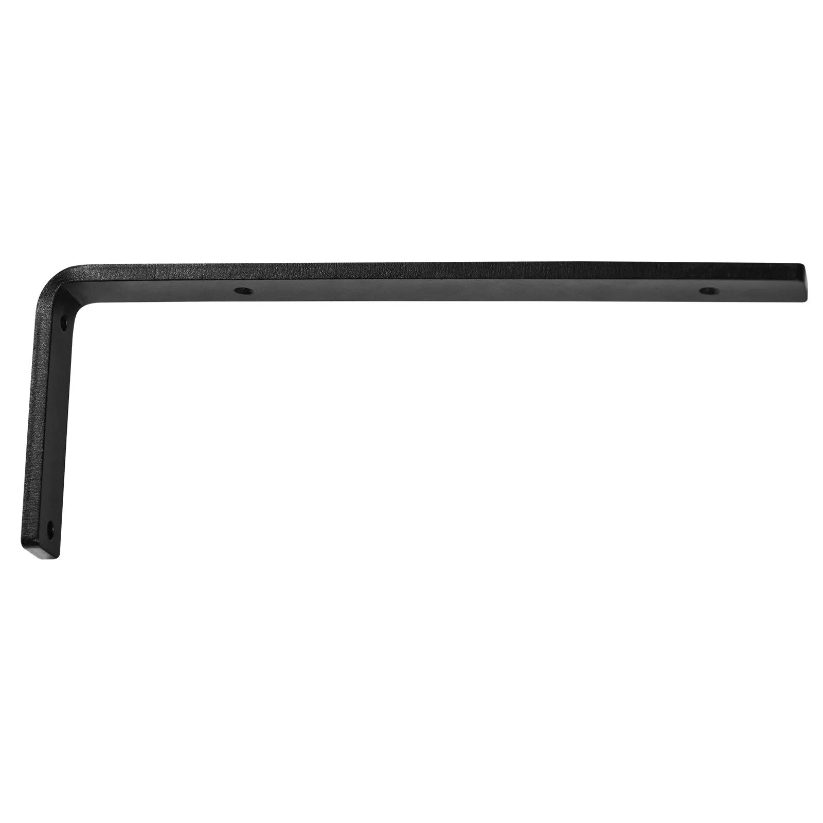 VEVOR Shelf Bracket, Heavy Duty Floating Shelf Brackets 10 x 6 in, 4 Pcs Brackets for Shelves, 5mm Thick Matte Black L Shelf Bracket,Steel Shelving Brackets with 160 lbs Load Capacity
