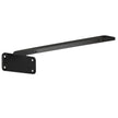 VEVOR Shelf Bracket, 10”L x 4”W x 1.6”H, 6 Pcs Heavy Duty Floating Shelf Brackets, Brackets for Shelves, 5mm Thick Matte Black L Shelf Bracket,Steel Shelving Brackets with 160 lbs Load Capacity