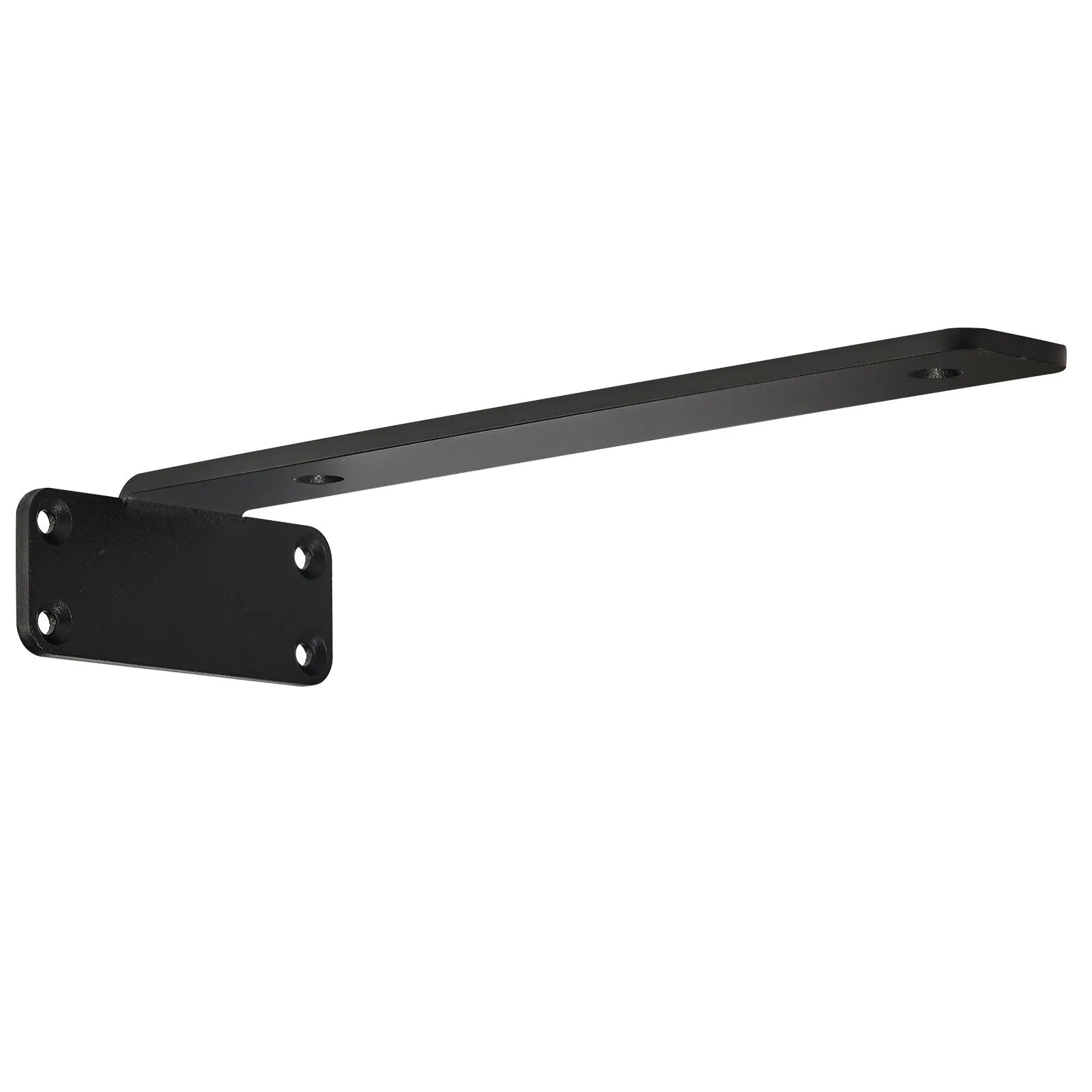 VEVOR Shelf Bracket, 12”L x 4”W x 1.6”H 6 Pcs, Heavy Duty Floating Shelf Brackets, Brackets for Shelves, 5mm Thick Matte Black L Shelf Bracket,Steel Shelving Brackets with 160 lbs Load Capacity