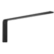 VEVOR Shelf Bracket, 16 x 6 in 4 Pcs, Heavy Duty Floating Shelf Brackets, Brackets for Shelves, 10mm Thick Matte Black L Shelf Bracket,Steel Shelving Brackets with 160 lbs Load Capacity
