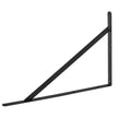 VEVOR Shelf Bracket, 12 x 8 in 10 Pcs, Heavy Duty Floating Shelf Brackets, Brackets for Shelves, 3mm Thick Matte Black Triangle Shelf Bracket,Steel Shelving Brackets with 160 lbs Load Capacity