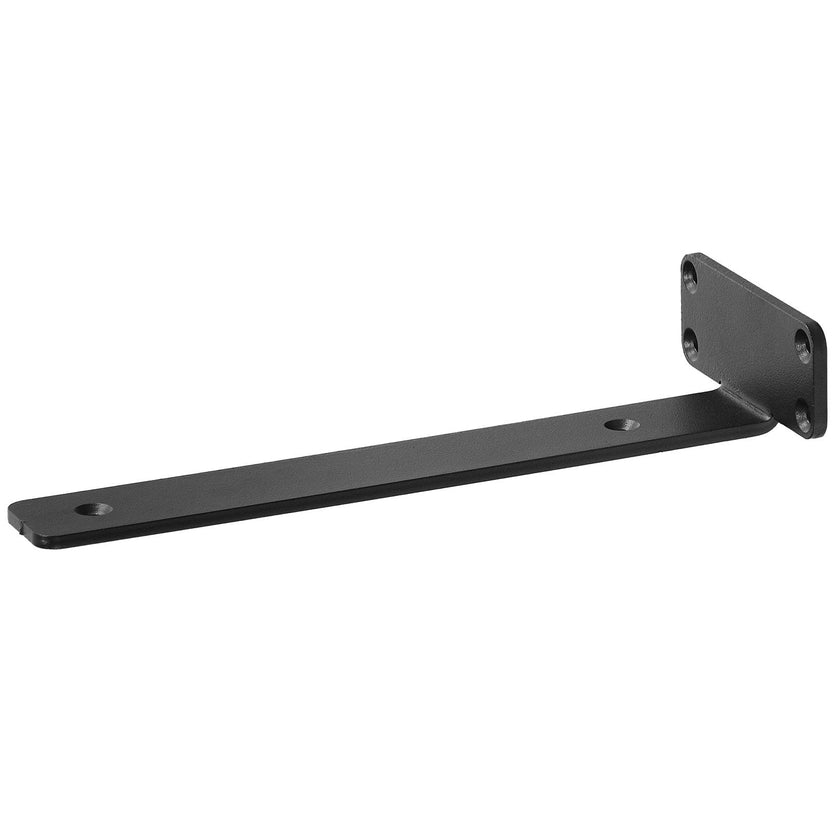 VEVOR Shelf Bracket, 6”L x 4”W x 1.6”H 6 Pcs, Heavy Duty Floating Shelf Brackets, Brackets for Shelves, 5mm Thick Matte Black L Shelf Bracket,Steel Shelving Brackets with 160 lbs Load Capacity