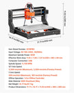 Vevor 3018 CNC Router Machine – 60W Spindle, 3-Axis Wood Engraving & Milling Machine