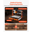 VEVOR CNC Router Machine, 500W Spindle, 3-Axis Wood Engraving Milling Machine, with 300 x 180 x 80 mm Working Area, Offline Controller, Limit Switch, E-Stop, for Wood Acrylic Plastic Carving Cutting