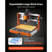 VEVOR CNC Router Machine, 500W Spindle, 3-Axis Wood Engraving Milling Machine, with 300 x 180 x 80 mm Working Area, Offline Controller, Limit Switch, E-Stop, for Wood Acrylic Plastic Carving Cutting