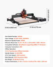 VEVOR CNC Router Machine – 300W Spindle | Large 400×400 mm Work Area