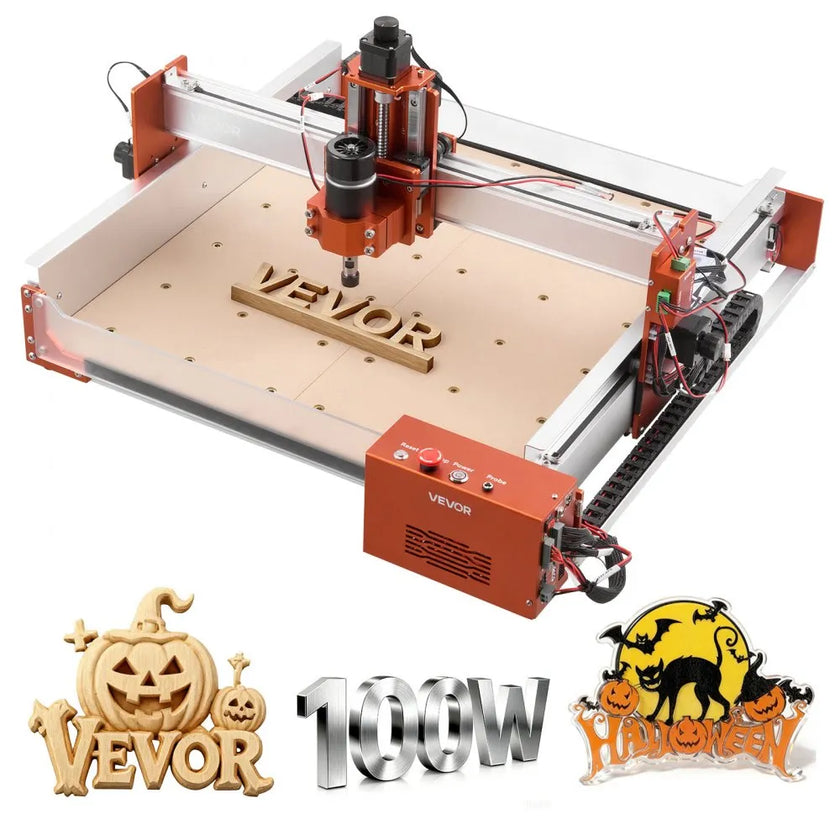 VEVOR CNC Router Machine – 100W Spindle | 4040PRO Linear Rail CNC
