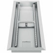 VEVOR 25.5x10 inch Fire Pit Pan Stainless Steel Rectangular Fire Pit Pan and Burner, 201 Series SS 90000 BTU Max, Built-in Fire Pit Pan Both for Propane Gas & Natural Gas Suitable for Indoor & Outdoor Use