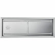 VEVOR Fire Pit Pan 31.5x12 Inch, Stainless Steel Rectangular Fire Pit Pan and Burner, Built-in Fire Pit Pan with H-Burner, 90K BTU