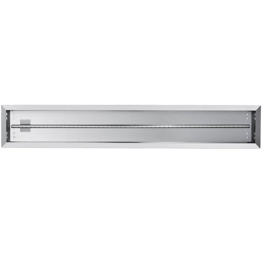 VEVOR Fire Pit Pan 49x8 Inch, Stainless Steel Linear Trough Fire Pit Pan and Burner, Built-in Fire Pit Burner Pan, 90K BTU