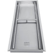 VEVOR Fire Pit Pan,Stainless Steel Linear Trough Fire Pit Pan and Burner,Built-in Fire Pit Burner Pan for Propane Gas (49x16 Inch)