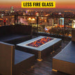 VEVOR Fire Pit Pan,Stainless Steel Linear Trough Fire Pit Pan and Burner,Built-in Fire Pit Burner Pan for Propane Gas (49x16 Inch)