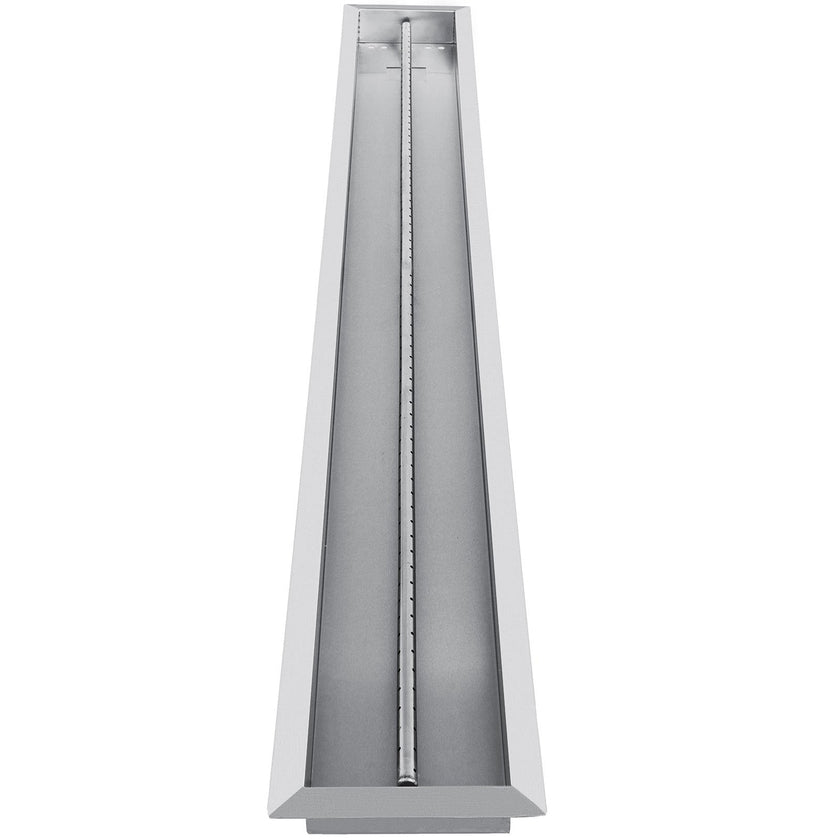 VEVOR Fire Pit Pan 61x8 Inch, Stainless Steel Linear Trough Fire Pit Pan and Burner, Built-in Fire Pit Burner Pan, 110K BTU