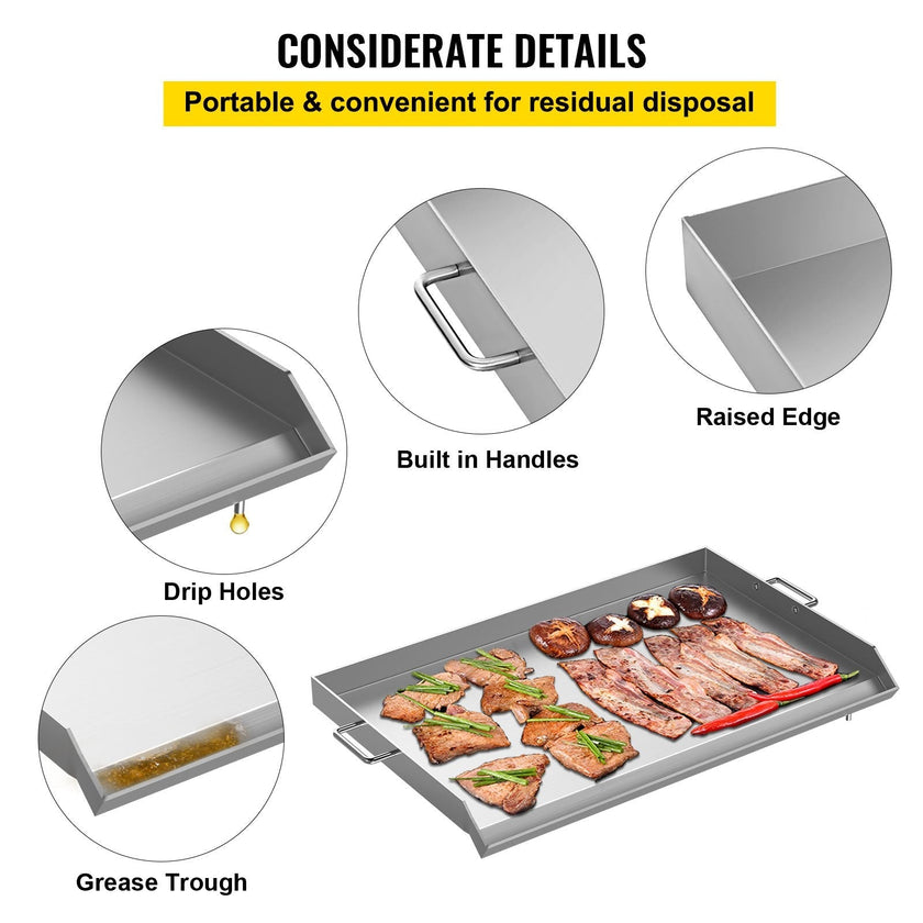 VEVOR Stainless Steel Griddle,32\