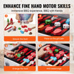 VEVOR 21 PCS Kids BBQ Grill Playset Wooden Cooking Grill Toy Set Pretend Sound