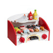 VEVOR 26 PCS Kids BBQ Grill Playset Wooden Cooking Grill Toy Set Pretend Sound