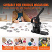 VEVOR Button Maker Machine, 1/1.25/2.28 inch(25/32/58mm) 3-in-1 Pin Maker, Installation-Free Badge Punch Press Kit, Button Making Supplies with 300pcs Button Parts, Circle Cutter, Magic Book