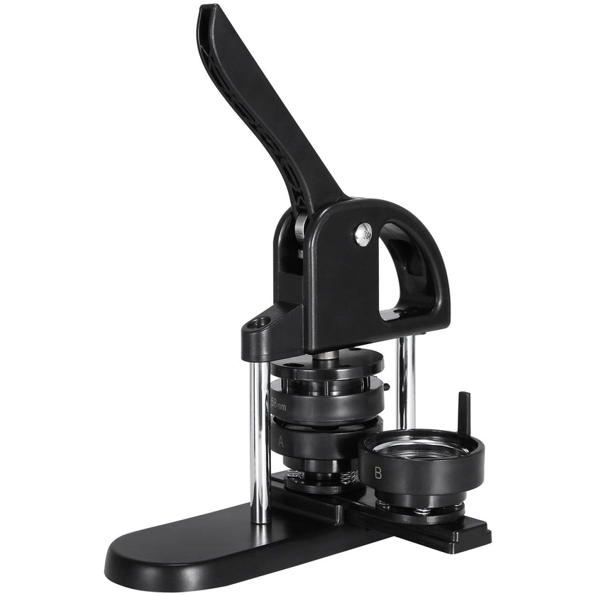 VEVOR Button Maker Machine, 1/1.25/2.28 inch(25/32/58mm) 3-in-1 Pin Maker, Installation-Free Badge Punch Press Kit, Button Making Supplies with 300pcs Button Parts, Circle Cutter, Magic Book