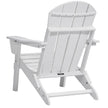 VEVOR Adirondack Chair Plastic Set of 2 All-Weather Folding Fire Pit White