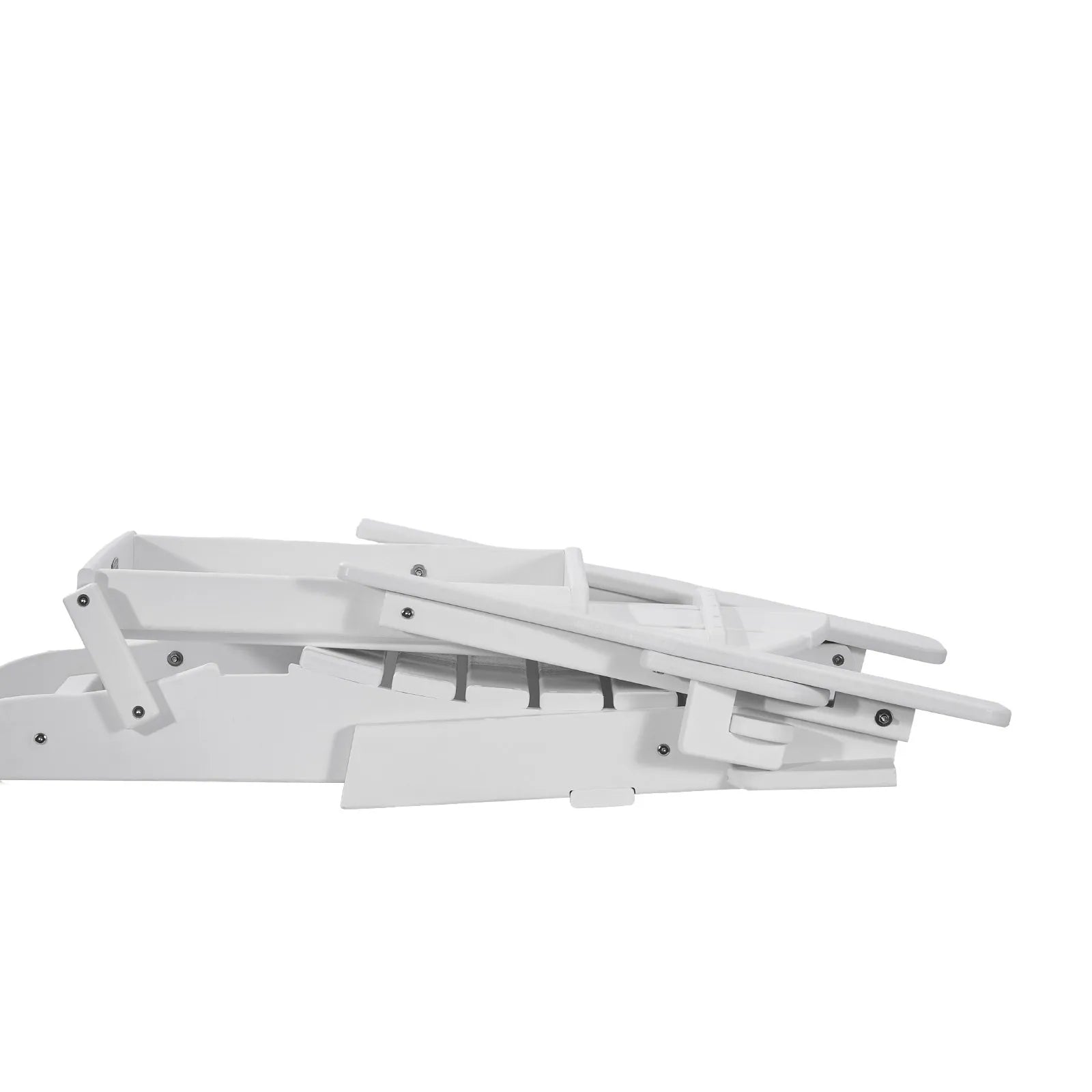 VEVOR Adirondack Chair Plastic Set of 2 All-Weather Folding Fire Pit White