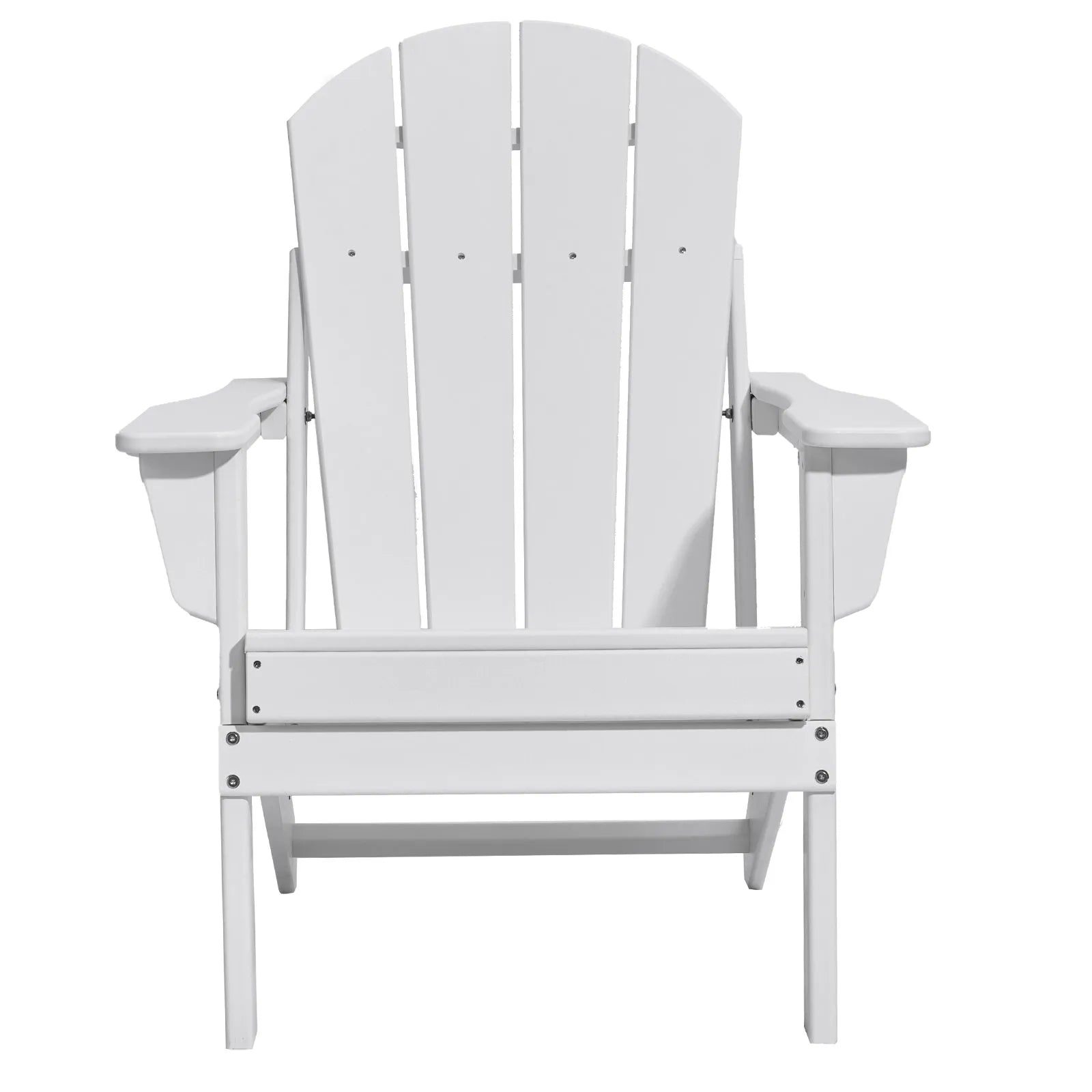VEVOR Adirondack Chair Plastic Set of 2 All-Weather Folding Fire Pit White