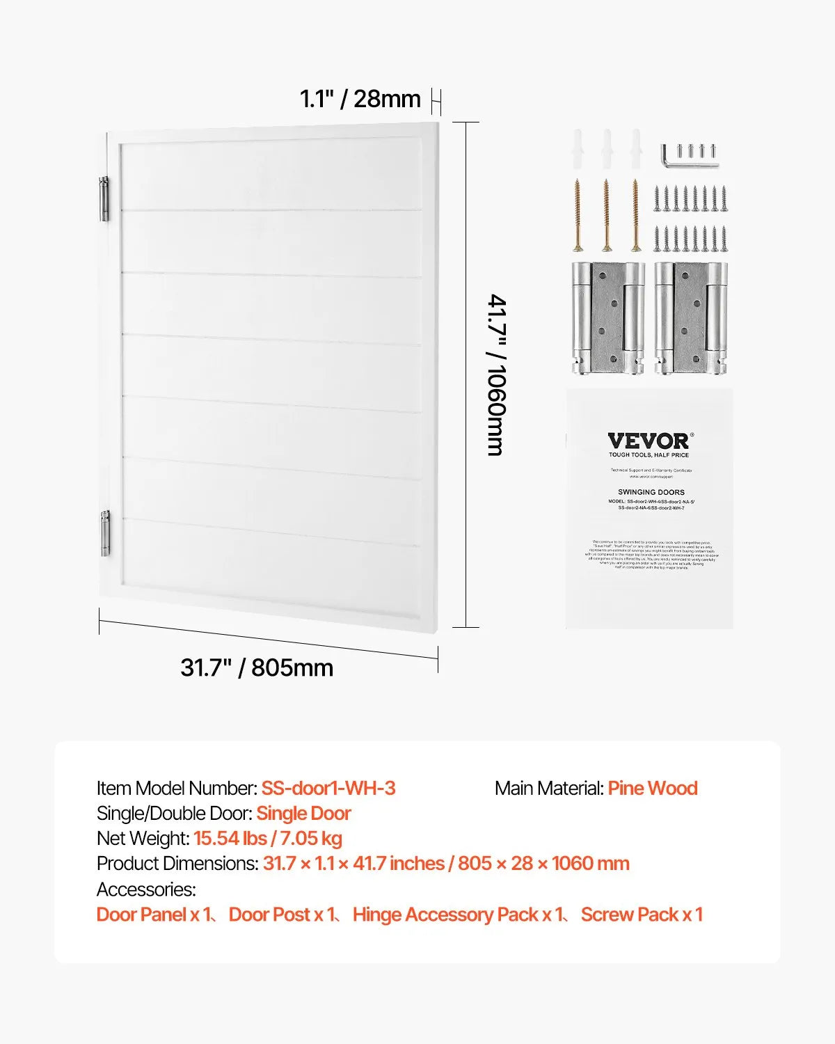 VEVOR Swinging Cafe Doors 32