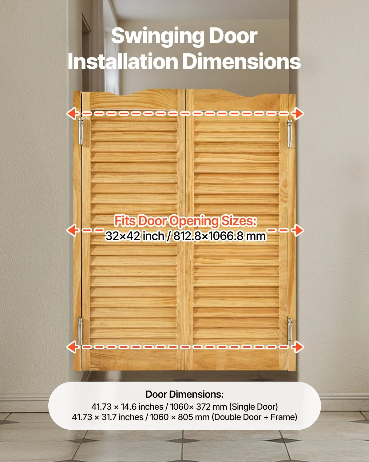 VEVOR Swinging Cafe Doors 32