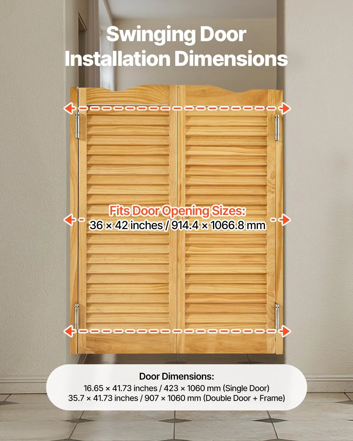 VEVOR Swinging Cafe Doors 36